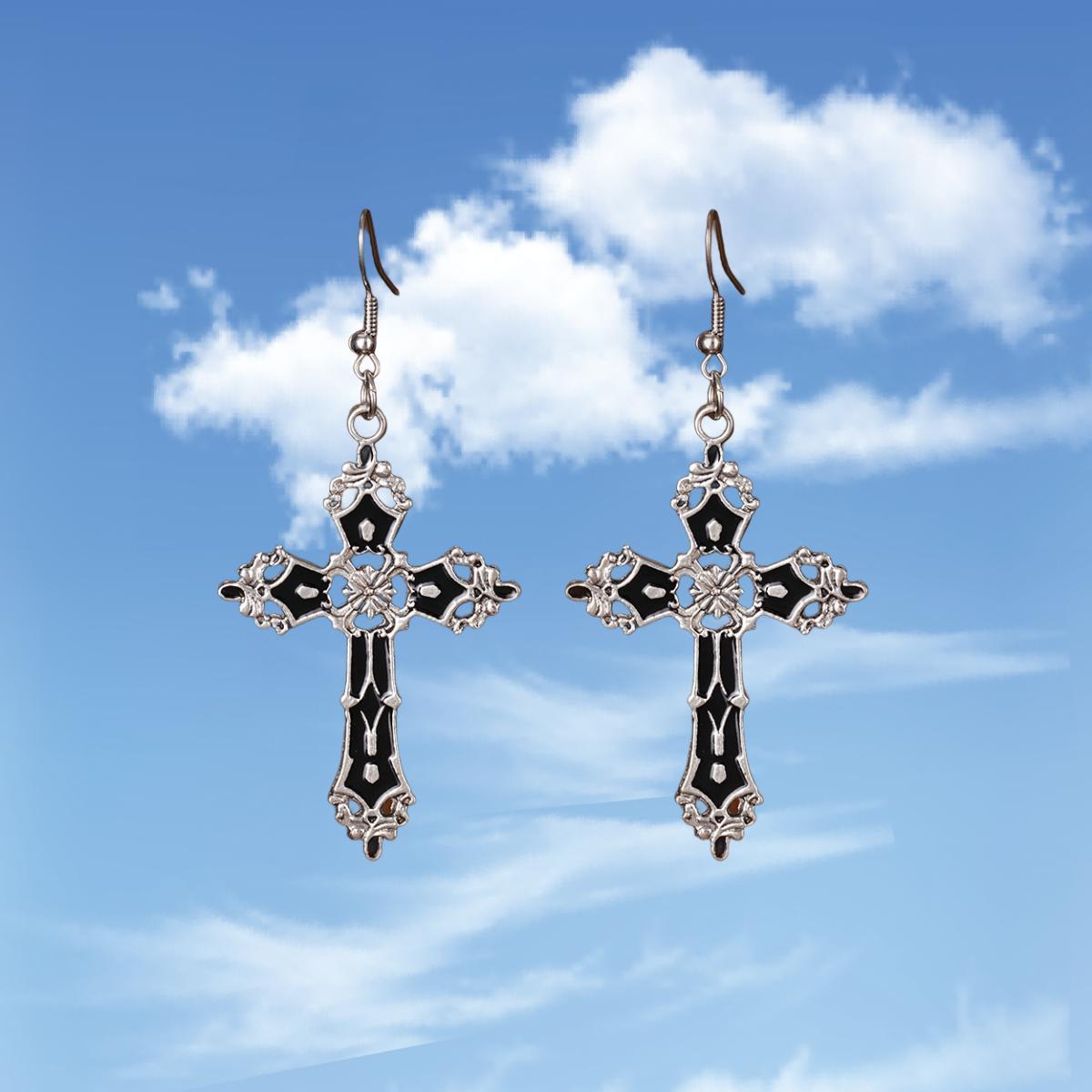 Wholesale  Gothic retro punk bat skeleton butterfly pendant ladies earrings